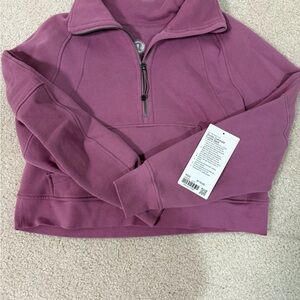 Women's Purple Half-Zip Sweater